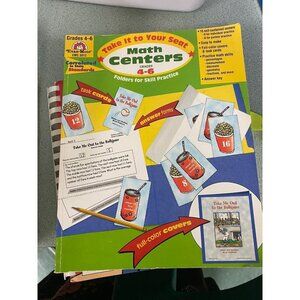 Math Centers Evan Moor Take it to Your Seat Teacher Resource workbook